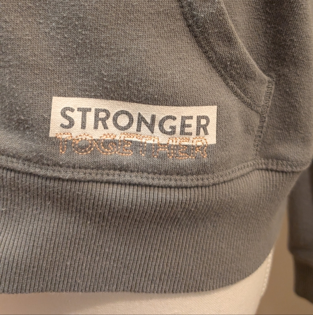 Peloton Women's Gray Zip-Up Hoodie - Picture 4 of 8